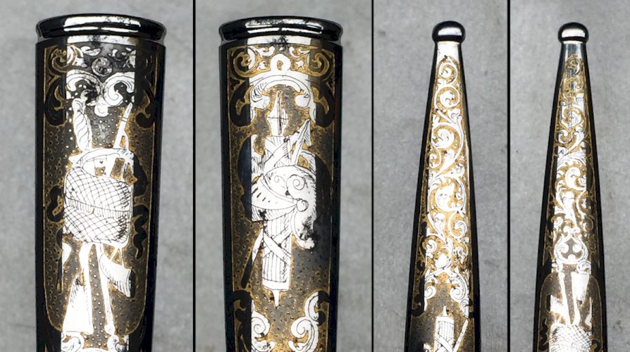 RARISSIME  DAGUE DE LUXE FRANCAISE , DORURE, 1870, FINEMENT GRAVÉE, NAPOLÉON III, XIX, ORIGINAL