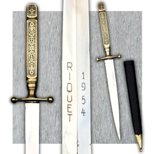 EXTREMELY RARE '' FRENCH VIRTUE DAGGER '' PIQUET 1954 POSTWW2 ORIGINAL
