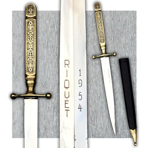 RARISSIME '' DAGUE DE VERTU FRANCAISE '' PIQUET 1954 POSTWW2 ORIGINAL