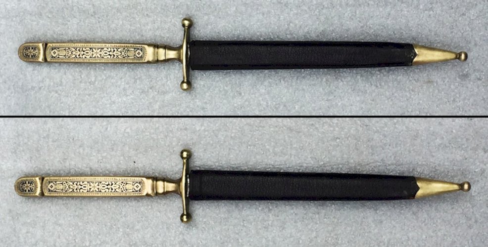 RARISSIME '' DAGUE DE VERTU FRANCAISE '' PIQUET 1954 POSTWW2 ORIGINAL