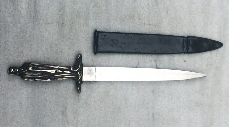 RARISSIME  DAGUE DE VERTU FRANCAISE , TETE DE MORT TYPZ NAPOLÉON III, XIX OU XX, ORIGINAL #40