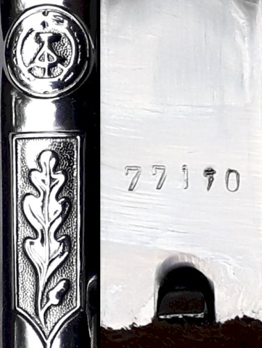 RARISSIME ENSEMBLE DE LA STASI: DAGUE RDA + CADRE DE RÉCOMPENSE + KÉPI, ALLEMAGNE DE LEST, ORIGINAL