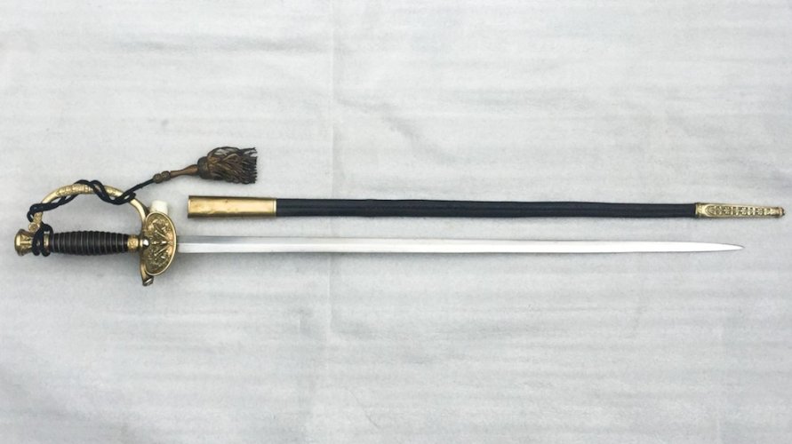 Rarissime ÉPÉE BELGE de GÉNÉRAL Luxe LEOPOLD II M1845 XIX Original
