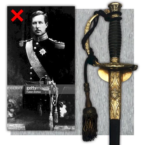 Rarissime ÉPÉE BELGE de GÉNÉRAL Luxe LEOPOLD II M1845 XIX Original