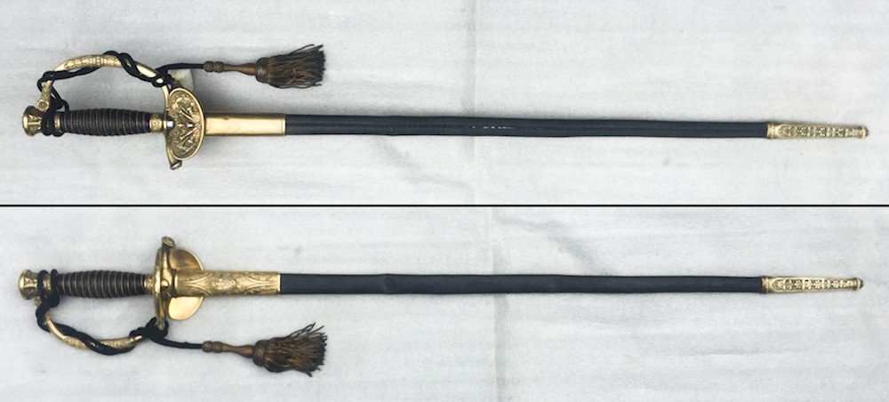 Rarissime ÉPÉE BELGE de GÉNÉRAL Luxe LEOPOLD II M1845 XIX Original