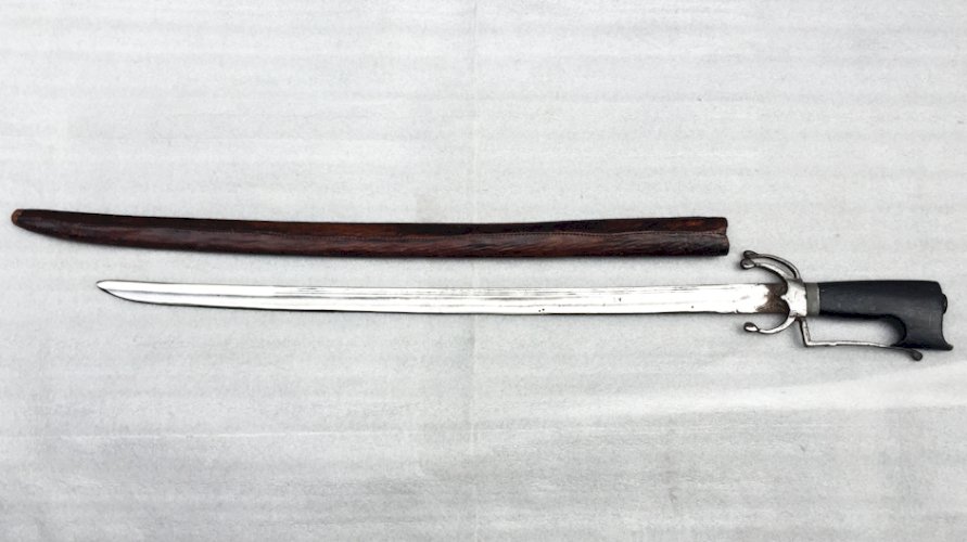 RARISSIME & MAGNIFIQUE SABRE NIMCHA LAME MAQUÉE XIX ORIGINAL