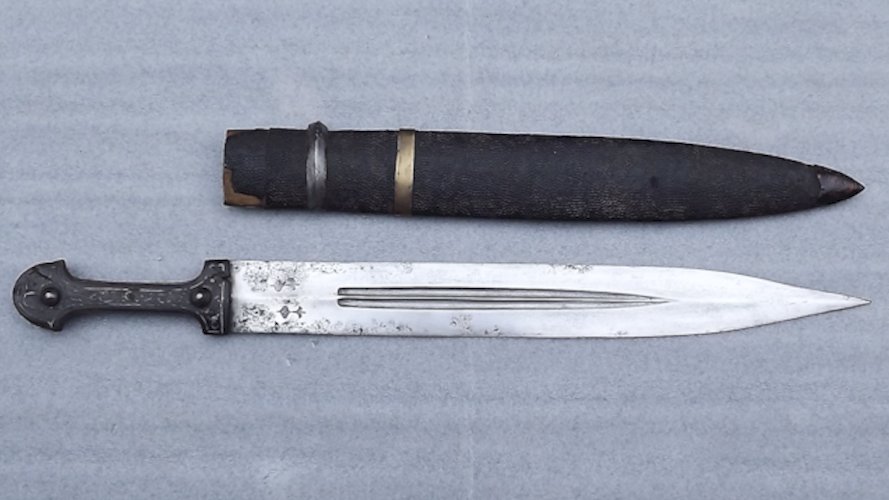 RARISSIME & MASSIF KINDJAL, CAUCASIEN, COSAQUE, RUSSIE IMPÉRIALE, NICOLAS II, XIX, ORIGINAL