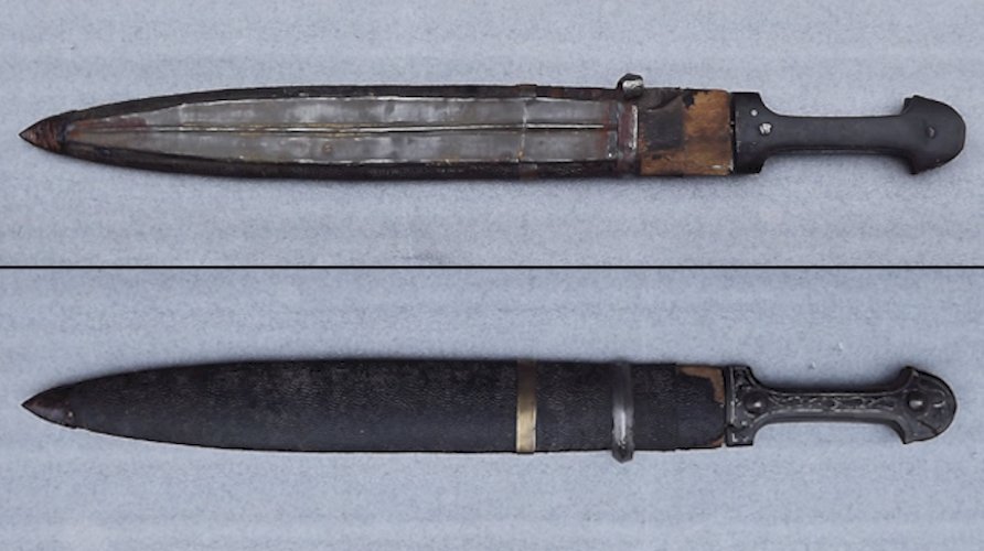 RARISSIME & MASSIF KINDJAL, CAUCASIEN, COSAQUE, RUSSIE IMPÉRIALE, NICOLAS II, XIX, ORIGINAL