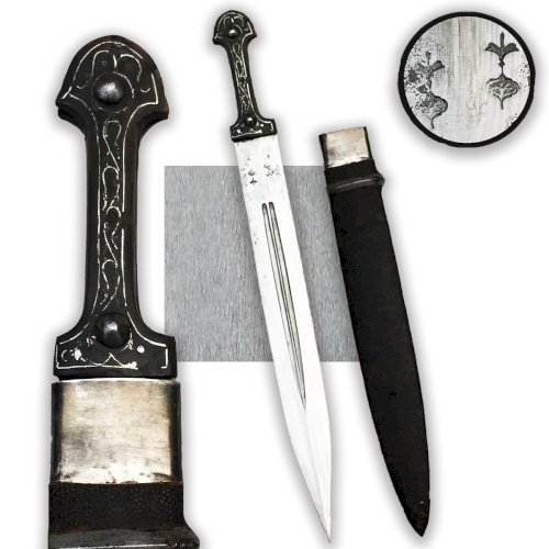 RARISSIME & MASSIF KINDJAL, CAUCASIEN, COSAQUE, RUSSIE IMPÉRIALE, NICOLAS II, XIX, ORIGINAL