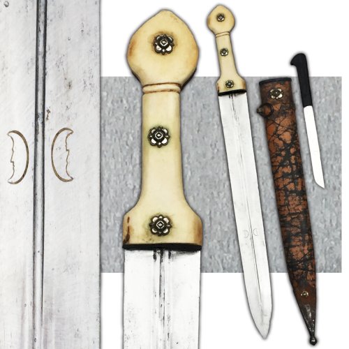 RARISSIME & MASSIF KINDJAL CAUCASIEN COSAQUE RUSSIE IMPÉRIALE NICOLAS II XIX ORIGINAL