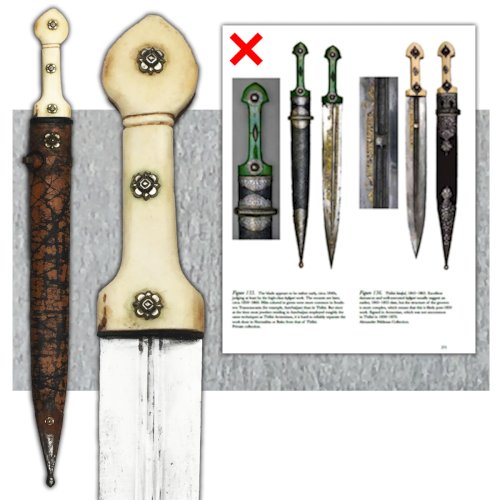 RARISSIME & MASSIF KINDJAL CAUCASIEN COSAQUE RUSSIE IMPÉRIALE NICOLAS II XIX ORIGINAL