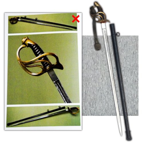 RARISSIME & MASSIF SABRE DE LUXE PALASH DE CUIRASSIER PRUSSIEN LAME GRAVEE KAISER XIX ORIGINAL