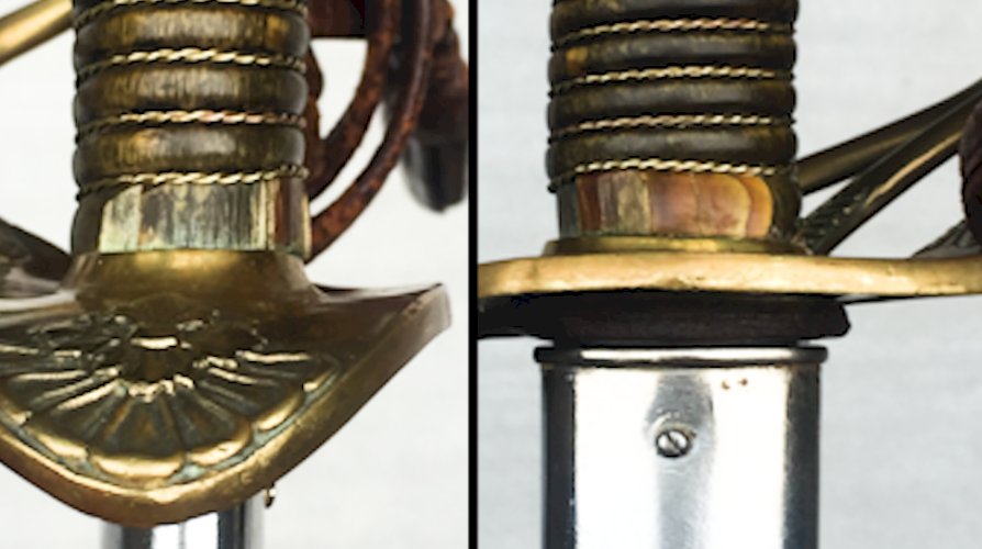 RARISSIME & MASSIF SABRE D'OFFICIER DE DRAGON FRANCAIS KLINGENTHAL MOD.1854 - 2 EMPIRE ORIGINAL