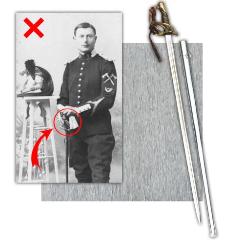 RARISSIME & MASSIF SABRE D'OFFICIER DE DRAGON FRANCAIS KLINGENTHAL MOD.1854 - 2 EMPIRE ORIGINAL