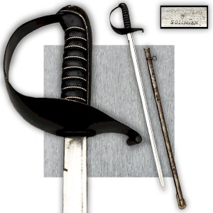 ✔RARE & SOLID ENGLISH PALASH SABER BLADE: WEYERSBERG KIRSCHBAUM CO.SOLINGEN, ORIGINAL #24