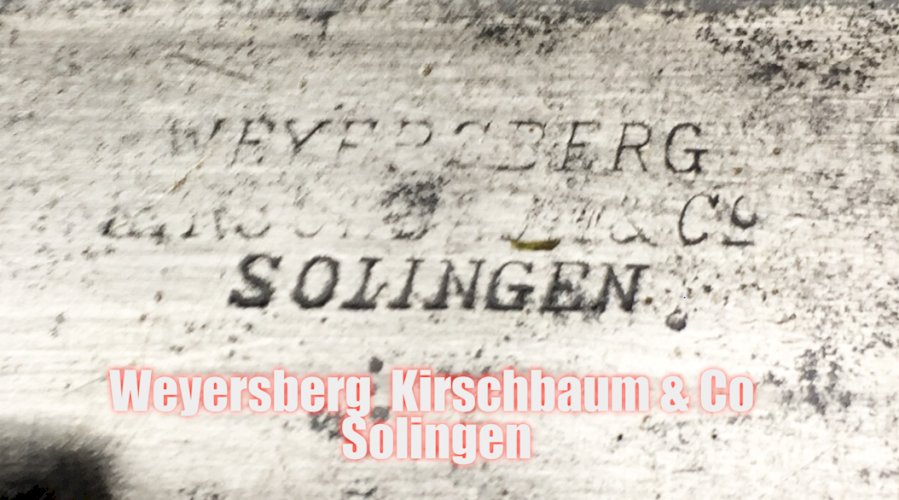 ✔RARISSIME & MASSIF SABRE PALASH ANGLAIS LAME : WEYERSBERG KIRSCHBAUM CO.SOLINGEN, ORIGINAL #24