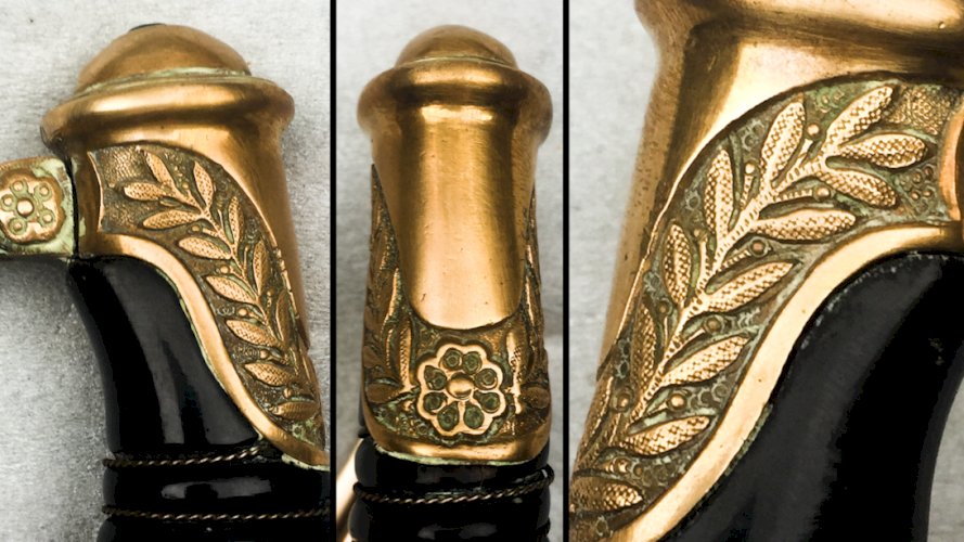 RARISSIME & MASSIF SABRE PALASH FRANCAIS DOFFICIER DE CAVALERIE DE LIGNE, MOD. 1882, XIX, ORIGINAL