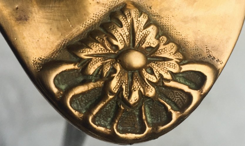 RARISSIME & MASSIF SABRE PALASH FRANCAIS DOFFICIER DE CAVALERIE DE LIGNE, MOD. 1882, XIX, ORIGINAL