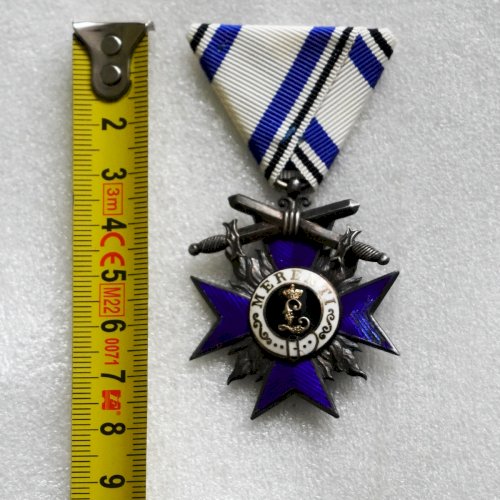 RARISSIME ORDRE MILITAIRE DU MÉRITE BAVAROIS 4EME CLASSE ARGENT SILVER 1905 ORIGINAL