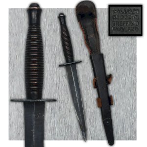 EXTREMELY RARE ENGLISH PARACHUTIST DAGGER PARA WILLIAM RODGERS SHEFFIELD ENGLAND XX ORIGINAL