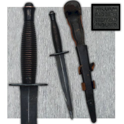 RARISSIME POIGNARD PARACHUTISTE ANGLAIS PARA WILLIAM RODGERS SHEFFIELD ENGLAND XX ORIGINAL