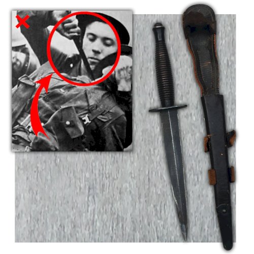 RARISSIME POIGNARD PARACHUTISTE ANGLAIS PARA WILLIAM RODGERS SHEFFIELD ENGLAND XX ORIGINAL