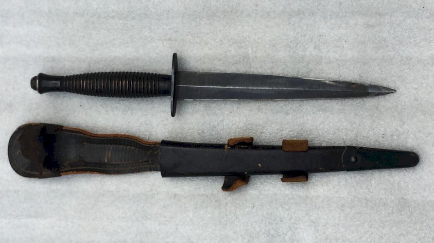 RARISSIME POIGNARD PARACHUTISTE ANGLAIS PARA WILLIAM RODGERS SHEFFIELD ENGLAND XX ORIGINAL