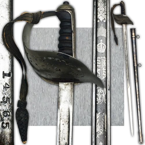 RARISSIME SABRE ANGLAIS BRITANNIQUE M1897 WW1 - NUMÉROTÉ - Orginal