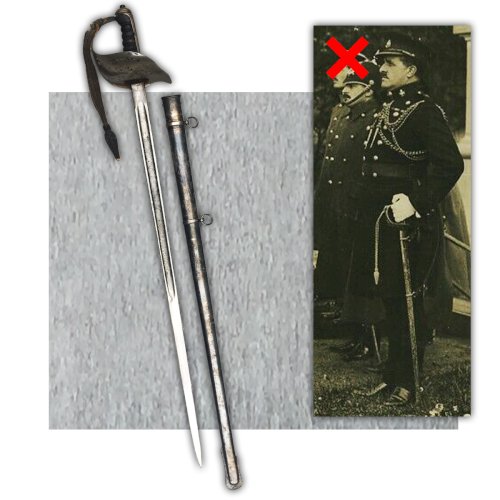 RARISSIME SABRE ANGLAIS BRITANNIQUE M1897 WW1 - NUMÉROTÉ - Orginal