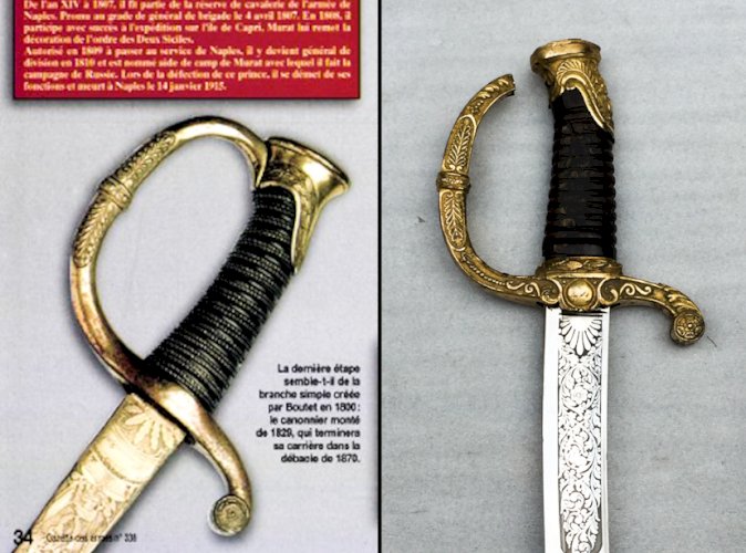 ✔RARISSIME SABRE DE LUXE DE HAUT OFFICIER MITRAILLEUR, SECONDE EMPIRE, DORURE DORIGINE, 1849, ORIGINAL