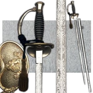 RARITY & SUBLIME BELGIAN MILITARY DOCTOR'S SWORD M.1845 LEOPOLD II XIX ORIGINAL