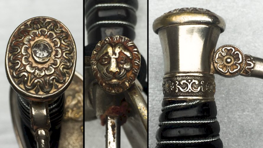 RARISSIME & SUBLIME ÉPÉE BELGE DE MÉDECIN MILITAIRE M.1845 LEOPOLD II XIX ORIGINAL