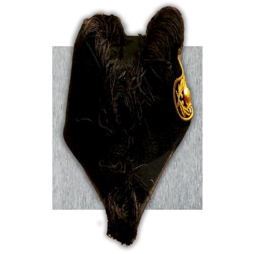 RARISSIME & SUPERBE BICORNE BELGE, ETAT MAJOR, FILE DORÉ, POUR OFFICIER, FIN XIX, ORIGINAL