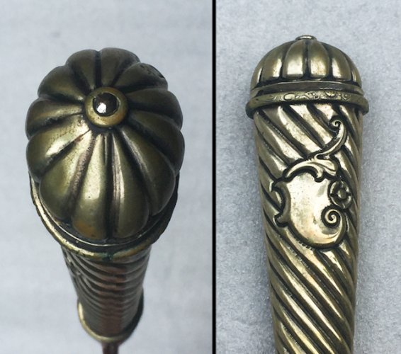 RARISSIME & SUPERBE DAGUE / GLAIVE ARGENTINE + COFFRE EN BOIS, TYPE GAUCHO, XIX, ORIGINAL