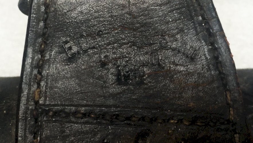 RARISSIME & SUPERBE HACHE DHONNEUR DES POMPIERS ALLEMANDS, COMPLETE, ORIGINALE #39