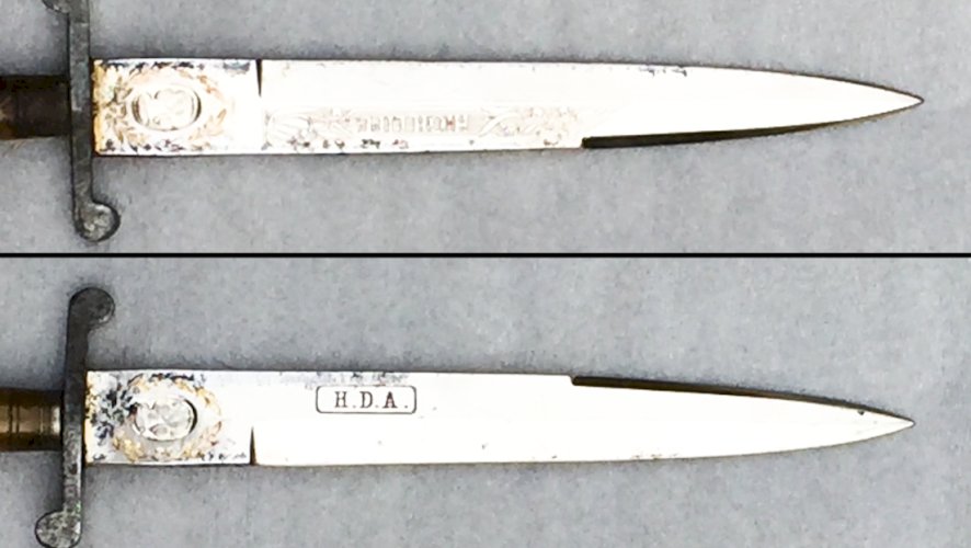 RARISSIME & SUPERBE POIGNARD / SABRE ALLEMAND GRAVÉ D'OR HIGH LIFE 1910 CUCHILLO ORIGINAL