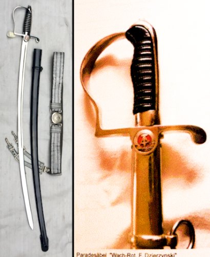 RARISSIME & SUPERBE SABRE R.D.A., ALLEMAGNE DE L'EST, URSS + CEINTURON, GUERRE FROIDE, #1