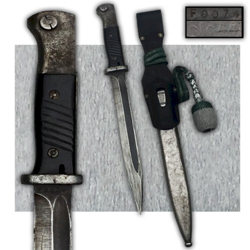RARISSIME & SUPERBE SABRE/DAGUE BAIONNETTE K98 AVEC DRAGONNE CARL EICKHORN WW2 ORIGINAL