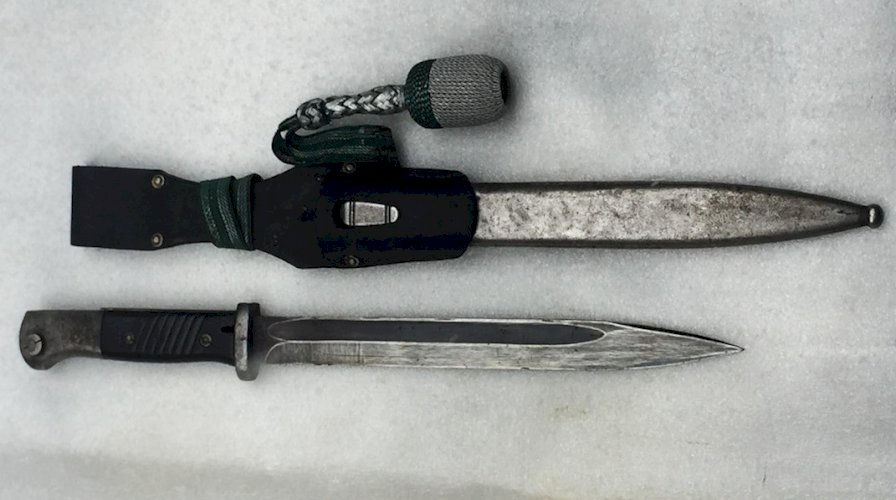 RARISSIME & SUPERBE SABRE/DAGUE BAIONNETTE K98 AVEC DRAGONNE CARL EICKHORN WW2 ORIGINAL