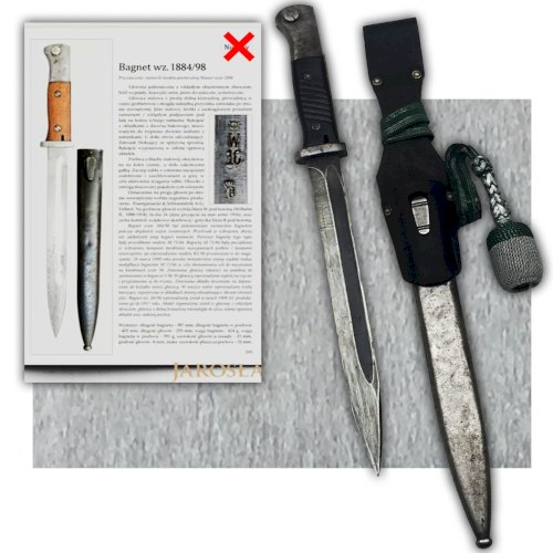 RARISSIME & SUPERBE SABRE/DAGUE BAIONNETTE K98 AVEC DRAGONNE CARL EICKHORN WW2 ORIGINAL