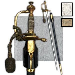 RARE & VERY BEAUTIFUL PRUSSIAN SWORD / SABER, XIX, KAISER, CARL EICKHORN SOLINGEN, ORIGINAL