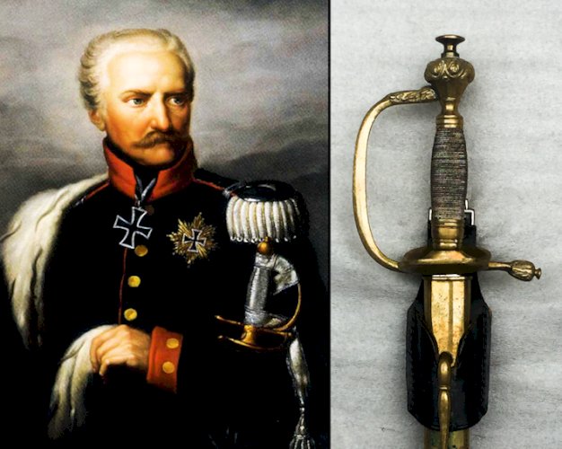 RARISSIME & TRES BELLE ÉPÉE / SABRE PRUSSIEN, XIX, KAISER, CARL EICKHORN SOLINGEN, ORIGINAL