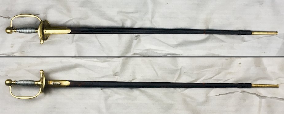 RARISSME & LUXUEUSE ÉPÉE / SABRE ETAT MAJOR FRANCAIS,  OR & BLEUE  LOUIS PHILIPPE, XIX, ORIGINAL