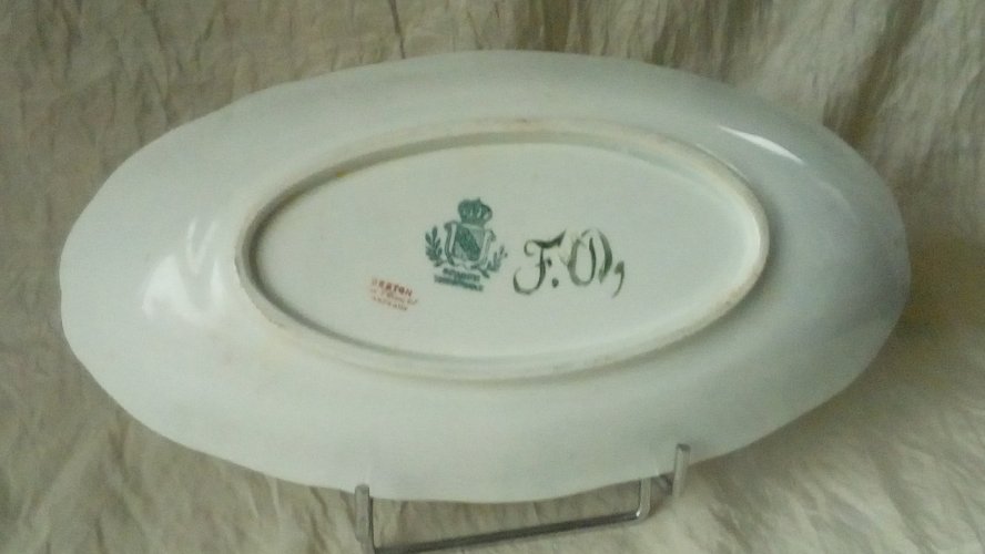 RAVIER EN FAIENCE DECOR ALA CHEVRE LUNÉVILLE *