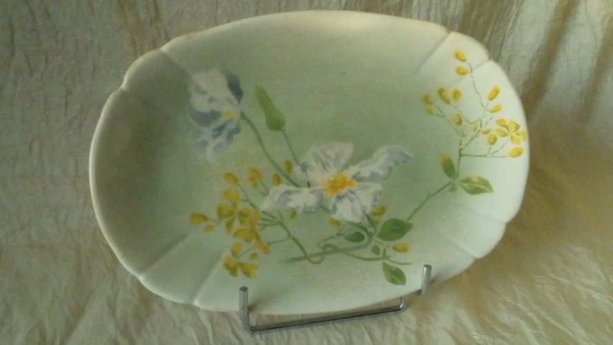 RAVIER EN FAIENCE LUNEVILLE KELLER ET GUERIN FRANCE*