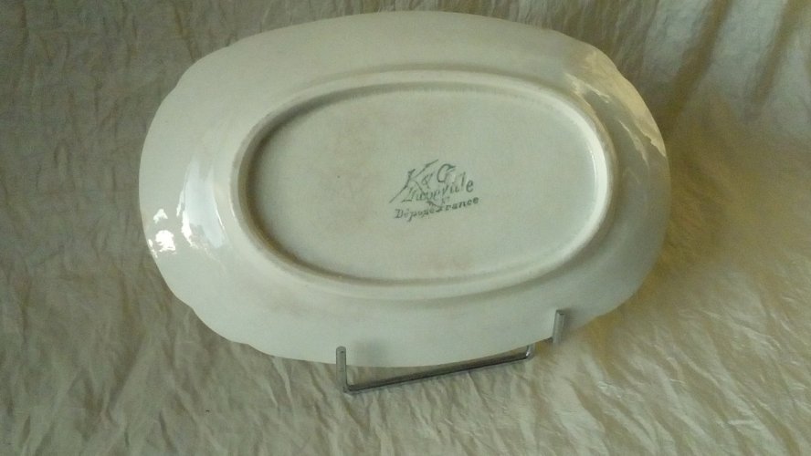 RAVIER EN FAIENCE LUNEVILLE KELLER ET GUERIN FRANCE*