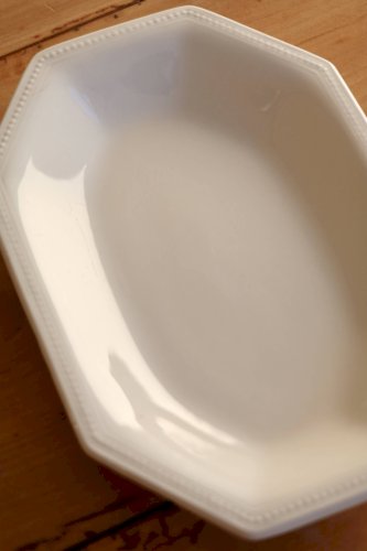 Ravier vintage porcelaine anglaise Johnson Brothers modèle Perle