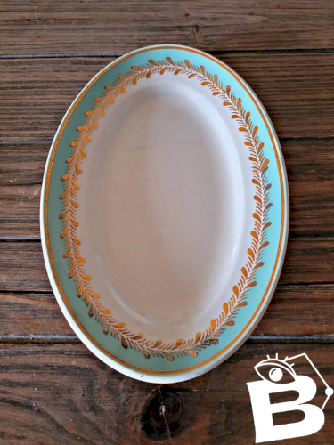 Raviers Lunéville Pierrefonds, dorure et feuillage doré (lot de 2)