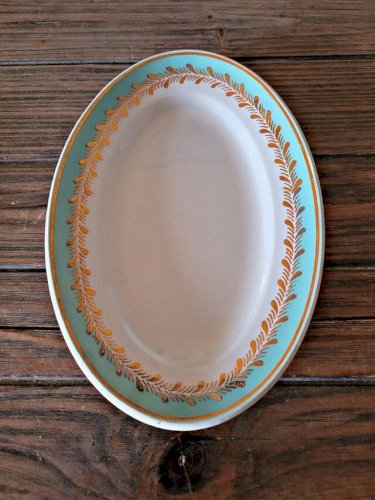 Raviers Lunéville Pierrefonds, dorure et feuillage doré (lot de 2)