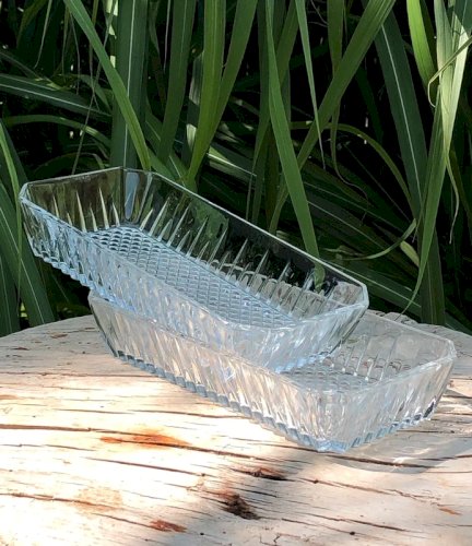 Raviers vintage en verre
